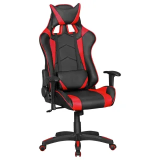 Drehstuhl Bürostuhl Chefsessel GAMING 1- Schwarz / Rot