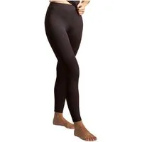 HERMKO Leggings 5720 Baumwolle/Elastan, Umschlagbund, Feinripp, lange Unterhose