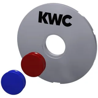 KWC Aquarotter Firmenplakette, weiß, Farbstopfen, 2000104793, 2000104793 2000104793