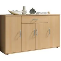 moebel-dich-auf Kommode LILLY 13 (in verschiedenen Farben, 1 Schubkasten + 4 Türen), 117 cm breit