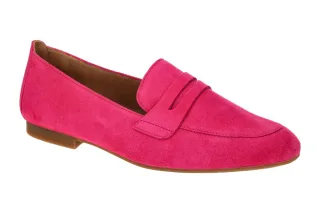 Gabor 65.213.30 Damen Slipper pink Echtleder Halbschuhe mit Blockabsatz