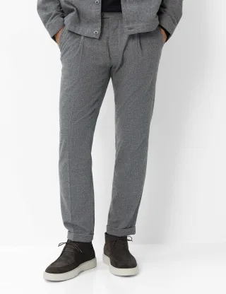 Brax Herren Chino Style TINO SILVER, hellgrau, Gr. 36/30