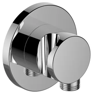 Keuco Schlauchanschluss IXMO 59592, Brausehalter, rund, verchromt, 59592010001 59592010001