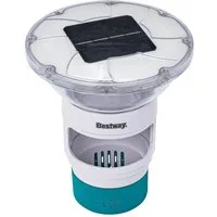 Bestway Chlordosierschwimmer SolarGlow™, (Packung, Inkl. LED-Licht) Ø 18 x 21,5 cm