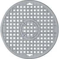 KINVARA Abtropfmatte SPÜLBECKEN EINLAGE Ø31cm rund Spülbeckenmatte Spülmatte 131 (Grau), Spülbeckeneinlage Abtropfmatte Matte