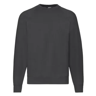 Fruit Of The Loom Herren Classic 80/20 Raglan Sweatshirt (Light Graphite)
