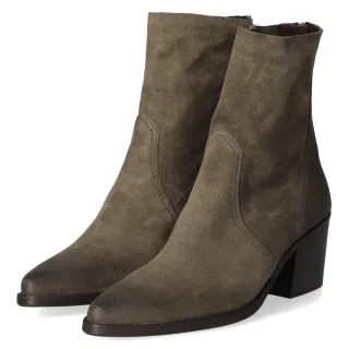 Paul Green Ankle Boots - Gr. 36 - Grün - Rauleder