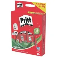PRITT Klebestift Stick, (5-tlg), 5x 43 g