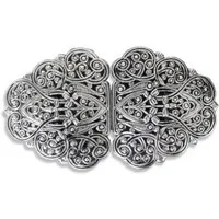 Hartmann-Knöpfe Gürtelschnalle silber farbene große Dirndl Schürzen Schliesse