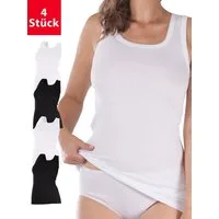 celodoro Unterhemd Damen Longshirt (1er, 2er oder 4er Pack) Feinripp Unterhemd