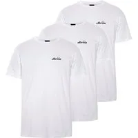 Ellesse T-Shirt AZZINI TEE (3 PACK) (Packung, 3-tlg) 3er-Pack, Kurzarm, mit Rundhalsausschnitt, aus Baumwolle
