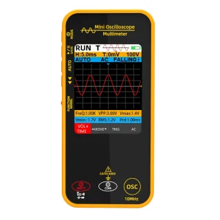 BSIDE OS1 Mini Oscilloscope Multimeter 10MHz Bandwidth 48MSa/s Sampling Rate 1000V DC Voltage Measurement Portable Multi