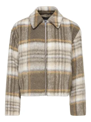 ONLY - ONLKATE CHECK JACKET OTW Whitecap Gray - Gr. - M