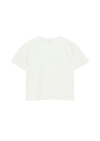 s.Oliver - T-Shirt creme/weiß - Gr. - 164