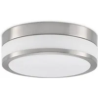 Lindby Deckenleuchten Flavi, Metall, Alu IP44, 2 x 15 W LED