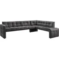 exxpo - sofa fashion Essbank Barista, bequem und elegant, hohe Bodenfreiheit, Eckbank Barista bequem und elegant, hochwertige Detailverarbeitung
