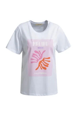 Smith&Soul - T-Shirt Table Book Print soft pink print - Gr. - S