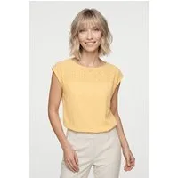 Vero Moda Spitzentop VMJANNI CS BOAT NECK TOP JRS GA Baumwolle