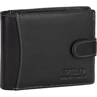 Wild Things Only !!! Geldbörse RFID echt Leder Portemonnaie Geldbörse Riegelbörsel Herren Querformat, RFID Schutz