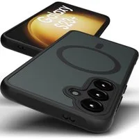 GreenHec Handyhülle Hülle Samsung S26 S25 S24 S23 S22 + Ultra FE MagSafe Case Magnet Black, Schwarz Cover Magnetische Schutz HandyHülle für Galaxy Ultra Plus EDGE