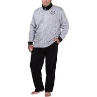 SLOUCHER Hausanzug SLOUCHER Fleece Anzug Hausanzug für Herren in Übergröße