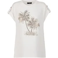 TUZZI T-Shirt Shirt GOLDEN OASIS mit Zierapplikation