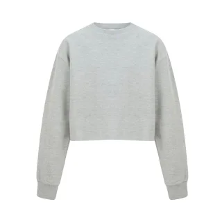 Miso - Kurzes Sweatshirt für Damen (Grau)