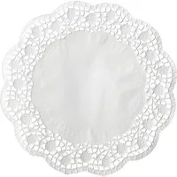 PAPSTAR Dekomatte Tortenspitzen rund Ø 32 cm weiss 100 Stk