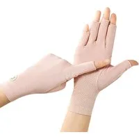 nsihing Fahrradhandschuhe Sommerhandschuhe für Damen, UV-Schutz, Halbfinger