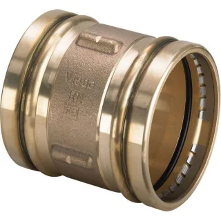 Viega Sanpress XL-Schiebemuffe 353315 76,1 mm, Rotguss, SC-Contur, mit Dichtelemente EPDM