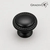 Gradivo Möbelgriff Schrankknopf Schubladenknopf 215 - Schwarz