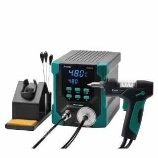 Pro'sKit SS-331NH Desoldering Station 160W Digital Vacuum Solder Sucker BGA Rework Station with LED Display 480C Adjusta