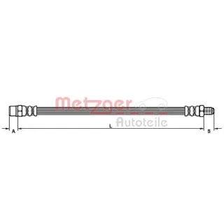 Metzger Bremsschlauch vorne Volvo S60 V70