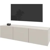 borchardt Möbel Lowboard Sophia, TV-Schrank mit 3 Türen, hängend oder stehend, Breite 139 cm mit 3 Türen, stehend und hängend