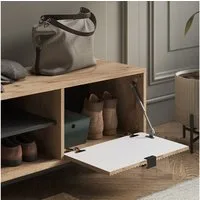Vicco Schuhbank Eliza, Viking Oak, 100 x 45 cm mit Klapptür (1-St)