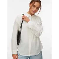 Vero Moda Langarmbluse VMODONA LS SHIRT WVN NOOS Baumwolle, regular fit