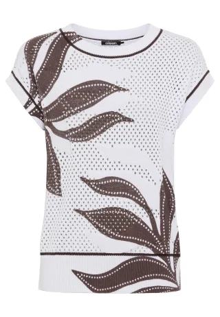 Olsen - Pullover Short Sleeves white - Gr. - 36