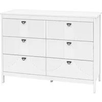 KOMFOTTEU Kommode, Beistellschrank Sideboard mit 6 Schubladen