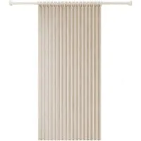 Agger Duschvorhang Wasserdichter Magnet-Falt-Duschvorhang, Verdickter Leinenoptik-Vorhang Breite 100 cm (1-tlg), Ideal für Badezimmer, Türrahmen, Schlafzimmer und als Raumteiler