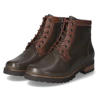 Kaerlek Schnürstiefeletten  Grün - Gr. 38 -  Synthetik, Leder & Textil