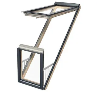 FAKRO Balkonfenster FGH-V/U P2 Galeria Weiß