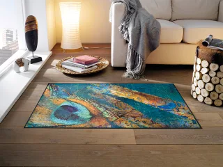 Exotic Pavo wash + dry Matte | Größe: 75x120cm
