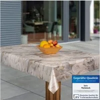 laro Tischdecke Wachstuch-Tischdecken Abwaschbar Sand Sahara beige braun rechteckig