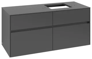 Villeroy & Boch Waschtischunterschrank Collaro C13000 1200x548x500mm 4 Ausz. Waschtisch re Graphite C13000VR