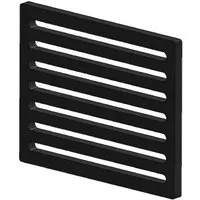 Feuerfest 123 GmbH Grillrost Kaminrost / Ascherost 195x155x10mm passend für Justus **, feuerfest & hitzebeständig - passgenau gefertigt in Deutschland