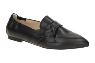 Gabor 84.131.27 Damen Slipper Schwarz Lammnappa Echtleder Blockabsatz