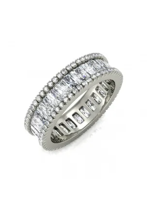 Glamour Lock Ring - Silber und Kristall