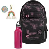 coocazoo Schulranzen Schulrucksack-Set PORTER, Trinkflasche COLOUR UP (3-tlg)