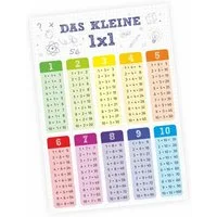 nikima Poster Kinder Lernposter - das kleine 1x1 bunt