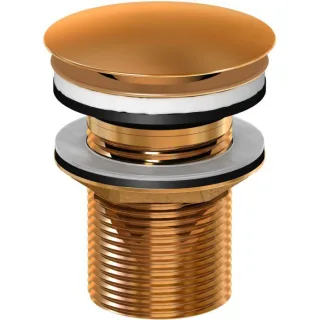Steinberg Serie 100 Schaftventil 1001693RG 1 1/4", für Waschtische ohne Überlauf, Rose Gold